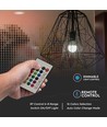A60 VT-2229 LED 8,5W E27 - Smart lampa, RF-styrning, 24 knappar, RGB+3000K, dimbar