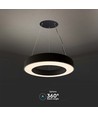 Vt-7760 LED-lampa 50W - design, hängande, TRIAC dimbar, 4000K, svart
