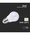 Vt-246 LED-lampa 4,5W E27 - G45, plast, Samsung-chip, 4000K
