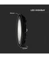 100W LED high bay UFO - 85lm/W, IP65, 110 grader, 4000K