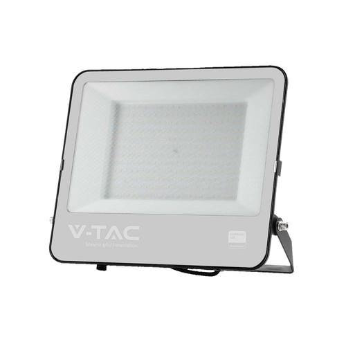 VT-44206 LED projektor 200W - 4000K svart kabinett, grått glas, 160lm/W