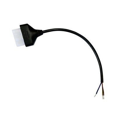 0,3 m strömkabel - svart, 3x0,75 mm²