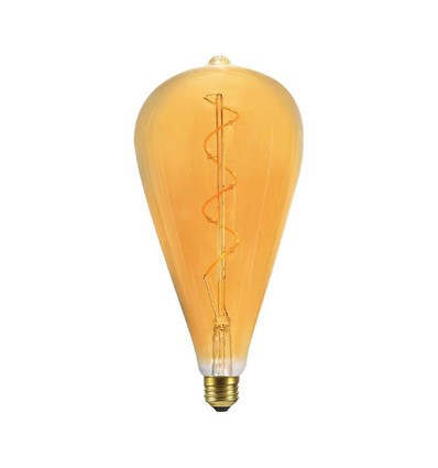 St120 Vt-2273 lampa 4W - spiral, glödtråd, 2700K, bärnstensfärgat glas
