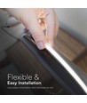 5m 10W/m LED COB-strip - 24V, IP20, 6500K, 1000lm/m