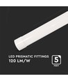 6x 50W komplett LED-armatur - 150 cm, 3 års tillverkargaranti, 230V