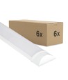 6x 50W komplett LED-armatur - 150 cm, 3 års tillverkargaranti, 230V