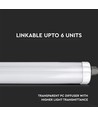 12 st. V-Tac vattentät 48W komplett LED-armatur - 150 cm, 120lm/W, IP65, vidarekopplad 230V