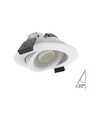 10x 7W lågprofil downlight RA96 - DimToWarm+CCT, Hål: Ø6,8 cm, Mått: Ø8,3 cm, vit kant, dimbar