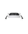 10x 7W lågprofil downlight RA96 - DimToWarm+CCT, Hål: Ø6,8 cm, Mått: Ø8,3 cm, vit kant, dimbar