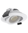 10x 7W lågprofil downlight RA96 - DimToWarm+CCT, Hål: Ø6,8 cm, Mått: Ø8,3 cm, vit kant, dimbar