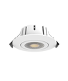 10x 7W Lågprofil downlight RA96 - Direkt i isolering, dimbar, Hål: Ø6,8 cm, Mått: Ø9,3 cm
