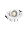 10x 7W Lågprofil downlight RA96 - Direkt i isolering, dimbar, Hål: Ø6,8 cm, Mått: Ø9,3 cm