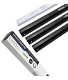 Svart Troldtekt LED Skenset 3x60 cm - Planförsänkt, Akustilight inkl. kablar och drivrutin