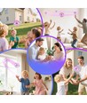 Hover Orb flygande boll med RGB-ljus - Ø8,5 cm, lila, perfekt för barn och lekfulla själar