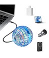Hover Orb flygande boll med RGB-ljus - Ø9,5 cm, blå, perfekt för barn och barnsliga själar