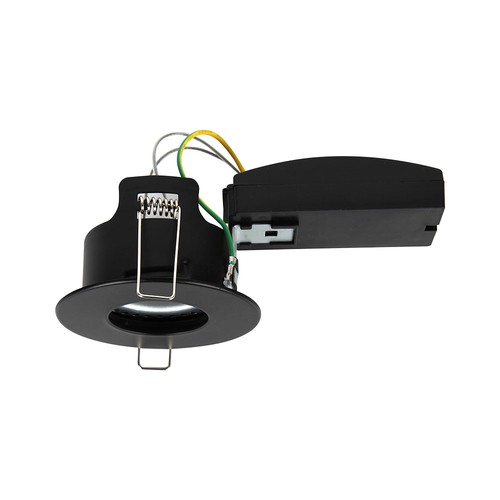 Vt-701cl-b lampa GU10 - dosa lös, brandsäker, IP20, svart ram