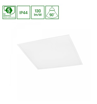 36W LED panel, 60x60 - 4000K, vit ram
