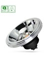 12W AR111 GU10 LED-lampa - 15°, svart, 5 års garanti