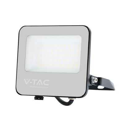 30W LED strålkastare - 185lm/W, IP65, Samsung LED chip, kallvit, svart hölje, utomhus