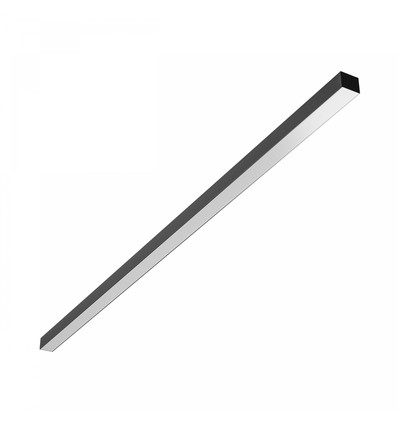 150cm Kontorslampa, Justerbar Watt och CCT - 3 ljusfärger, 30W/40W/50W, 5 års garanti, svart