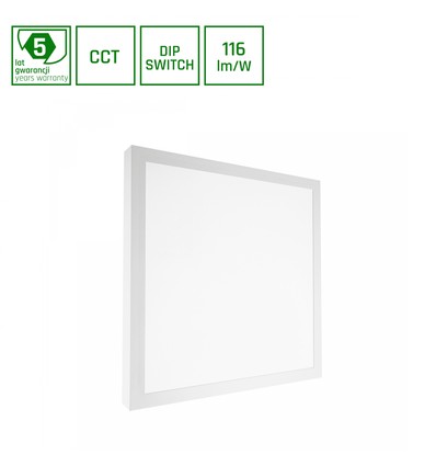 40W Nymphea Select CCT LED panel - Justerbar watt 24/35/40W, 3-i-1 CCT, IP20, 5 års garanti