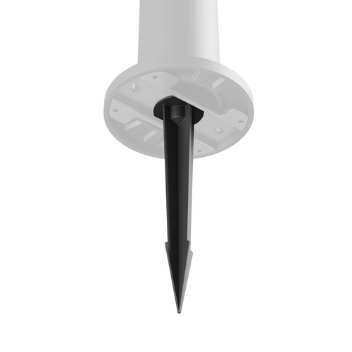 Svart LED trädgårdsspot med spett - Aluminium, 59x46x259 mm