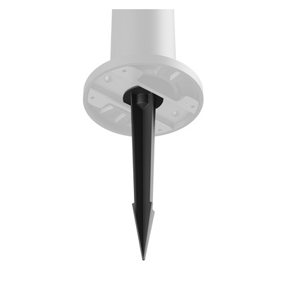 Svart LED trädgårdsspot med spett - Aluminium, 59x46x259 mm