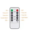 4-pack LED utomhus blockljus, fjärrkontroll, Ø5,5cm - Timer, vattentät