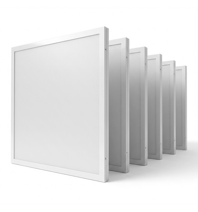 6x LED-paneler 60x60 i ram - 40W, för direktmontering