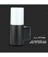 Vt-7616 trädgårdsvägglampa GU10 - aluminiumhus, svart IP54