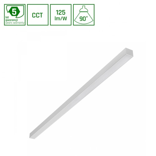 1203mm Allday Basic 40W - 3CCT, 230V, 90°, IP20, 42x37mm, vit, st, UGR19, tak, LED-armatur