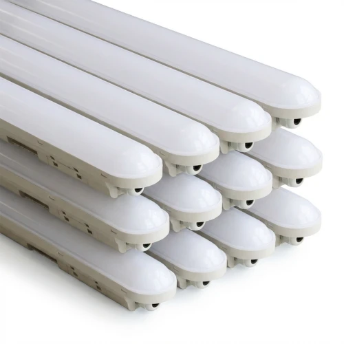 12 st. 150cm CONNECT LED-armatur Vattentät 50W - 230V, 6000lm, IP65, IK08, 4000K