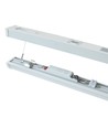 150cm 60W komplett LED-armatur, genomkopplad - IP20