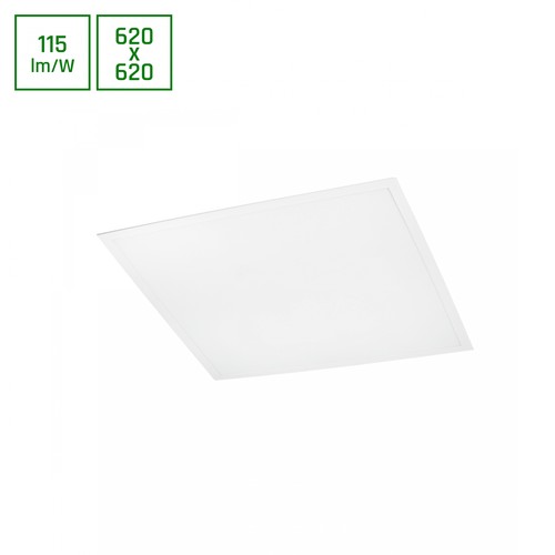 620x620x28 Algine panel 40W - varmvit, 230V, 120°, IP20, vit