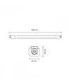Vattentät LED-armatur 150cm - 45W genomkopplingsbar verkstadslampa (IP65)