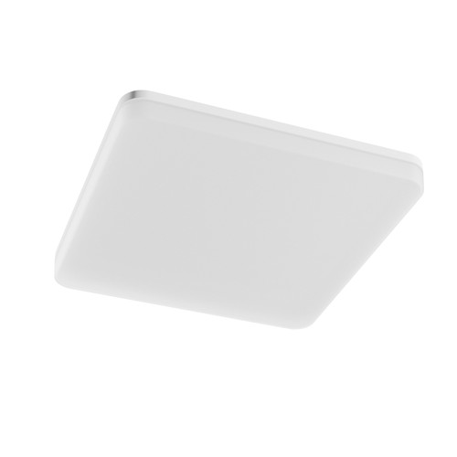 40W Taklampa, Justerbar Watt och CCT - 3 ljusfärger, IP44, 33 x 33cm Fyrkantig