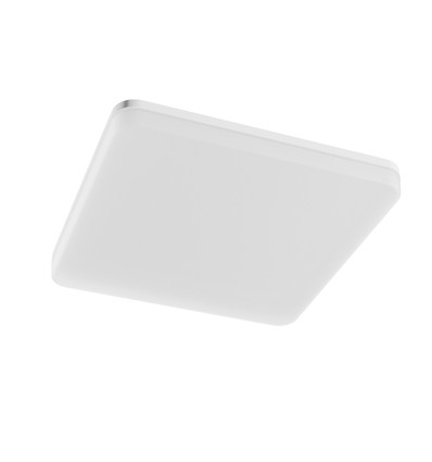 40W Taklampa, Justerbar Watt och CCT - 3 ljusfärger, IP44, 33 x 33cm Fyrkantig