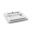 330x330 Nymphea Fusion taklampa 20/30/40W - CCT, IP44, vit