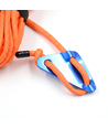 5m orange rep med ljus - karbinhake, max 80 kg