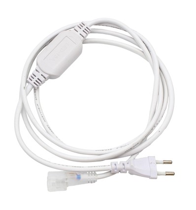 2m Stickkontakt för 230V LED-strip (Slim COB) - Inkl. ändstycke, 230V