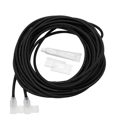12 m vattentät skarvkabel för 230V LED-strip (Slim COB) - Perfekt för grindar och portar, 230V