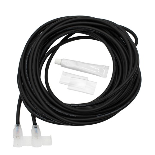 6 m vattentät skarvkabel för 230V LED-strip (Slim COB) - Inkl. ändstopp, 230V