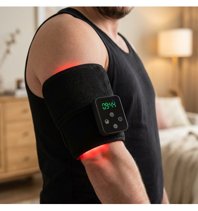 Ljusterapibälte för nacke, ländrygg mm. - Infraröd, 10W, med batteri