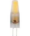 G4 1,5W dimbar LED-lampa, 12V - 140lm, COB, frostat glas, varmvit