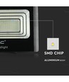 V-Tac 200W solcell LED-strålkastare - 40W solcellspanel, 6000K, IP65