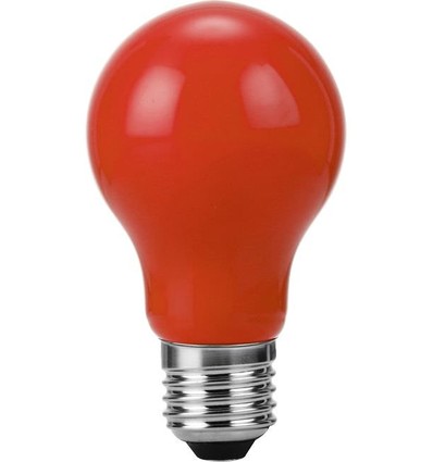 E27 1W LED-filamentlampa - A60, Röd, Party Colour Premium