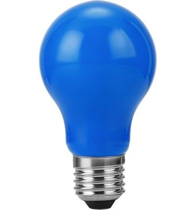 E27 1W LED filamentlampa - A60, blå, Party Colour Premium
