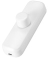 Sladdimmer för LED, 0-25W - Bakkantsstyrning, vit vridknapp