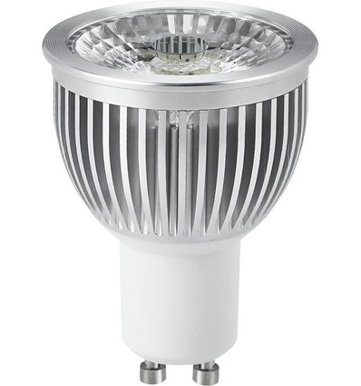 GU10 5W dimbar LED-lampa - 450lm, 2700K, 38°, silverkant