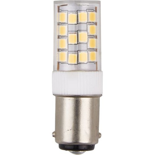 Ba15d 3,2W LED-rör - 5,2cm, dimbar, 390lm, klart glas
